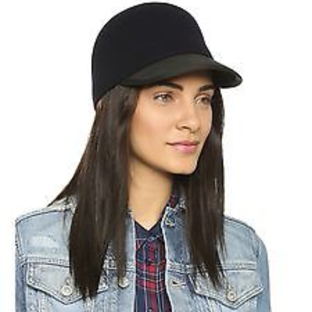 Genie By Eugenia Kim Baseball Cap Wool and Leather